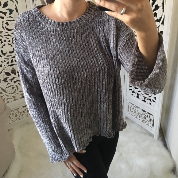 Destructed Chenille Pullover - Picture 7 of 7